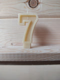 Beeswax Birthday Number Candles