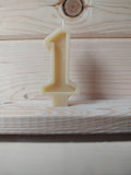 Beeswax Birthday Number Candles
