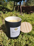 Beeswax Candle in Colorful Ceramic Jars