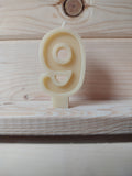 Beeswax Birthday Number Candles
