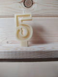 Beeswax Birthday Number Candles