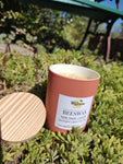 Beeswax Candle in Colorful Ceramic Jars