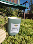 Beeswax Candle in Colorful Ceramic Jars